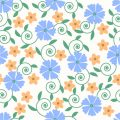 Blue Flowery Background Download CDR and EPS