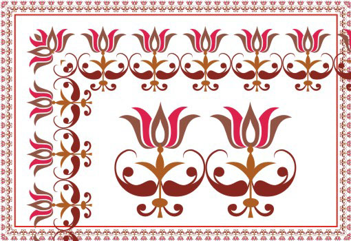 Floral Abstract Frames CDR and EPS Download
