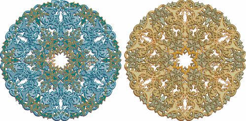 Colorful Arabesque Mandala Design