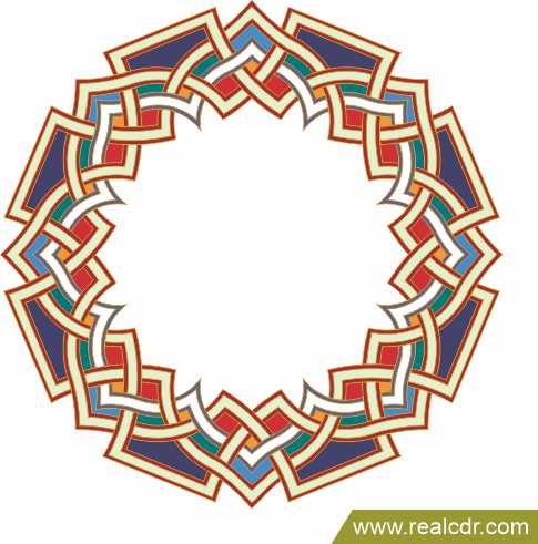 Islamic Arabesque Design Element CDR and EPS Download