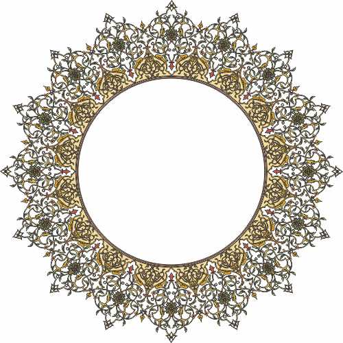 Arabesque Decorative Circular Colorful Element CDR and EPS Download