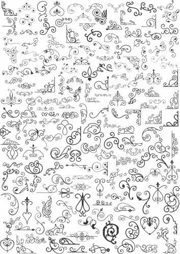 Vector Ornament Elements CDR and EPS Download