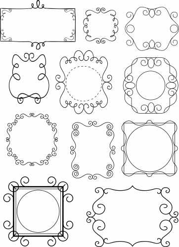 Simple Floral Borders CDR and EPS Download