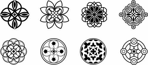 Simple Mandala Design Freesyle CDR and EPS Download